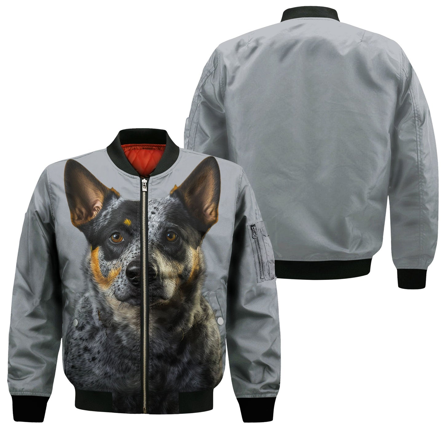 Australian Cattle AI - Unisex 3D Graphic Bomber Jacket
