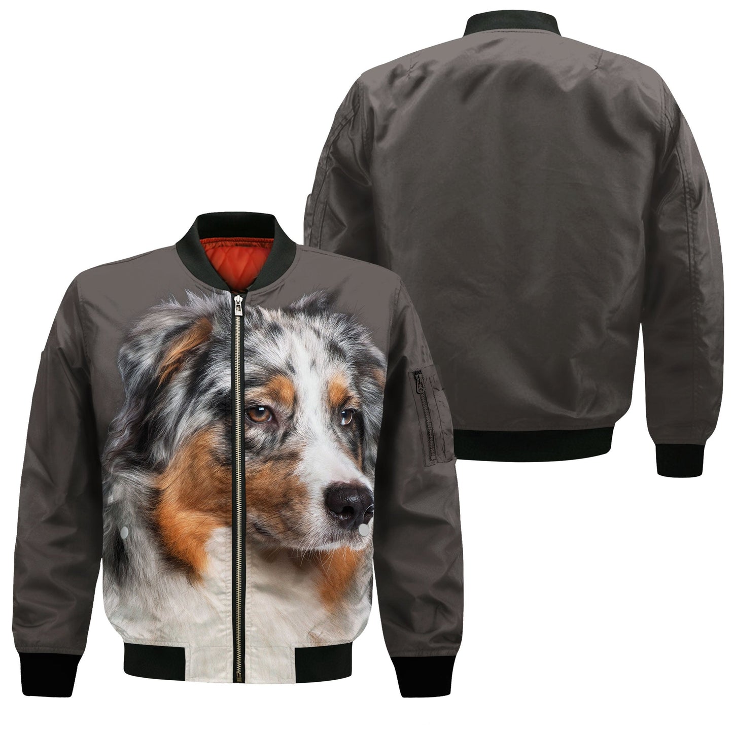 Australian Shepherd - Unisex 3D Graphic Bomber Jacket