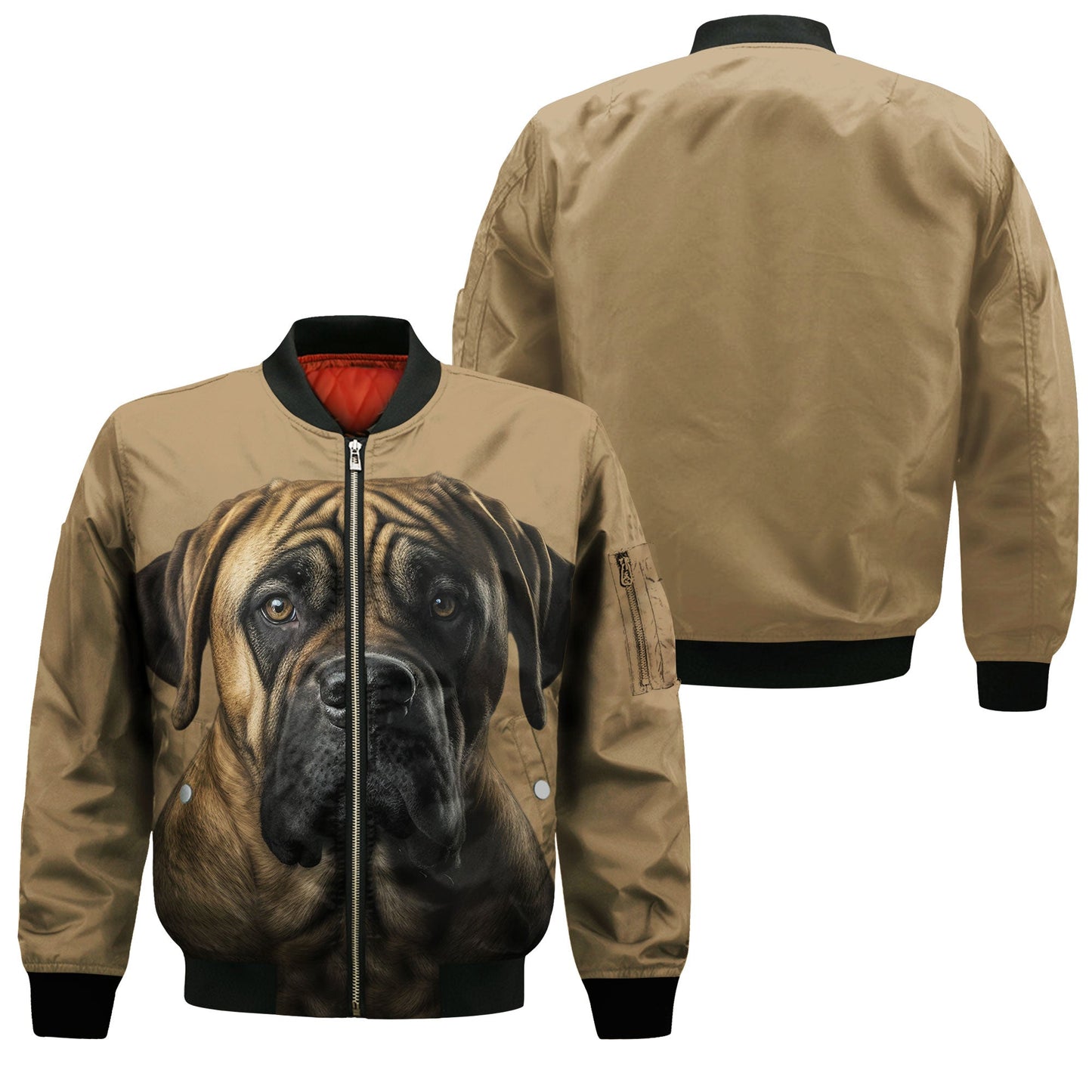 Boerboel AI - Unisex 3D Graphic Bomber Jacket