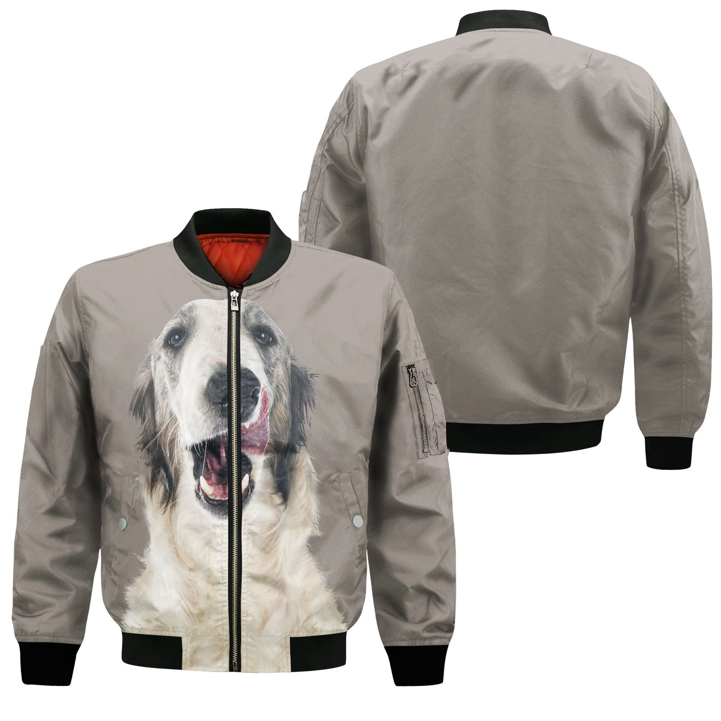 Borzoi - Unisex 3D Graphic Bomber Jacket