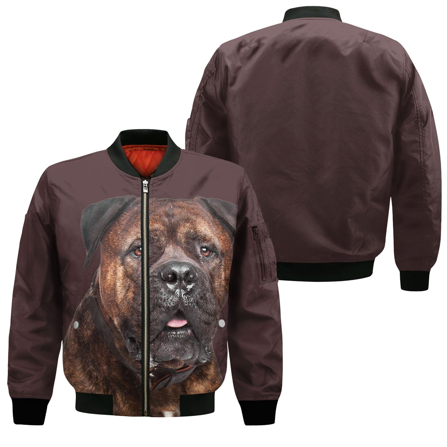 Bullmastiff - Unisex 3D Graphic Bomber Jacket