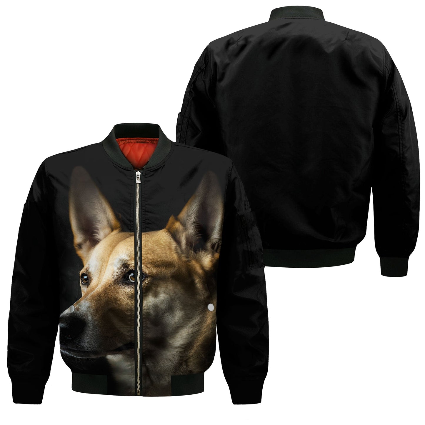 Carolina Dog AI - Unisex 3D Graphic Bomber Jacket