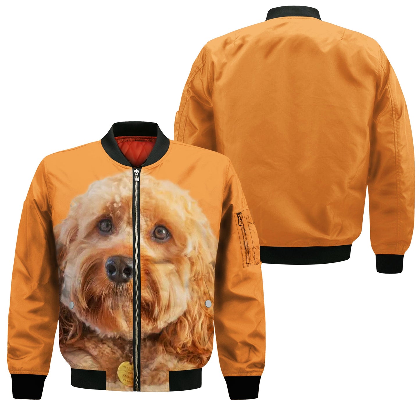 Cavapoo - Unisex 3D Graphic Bomber Jacket