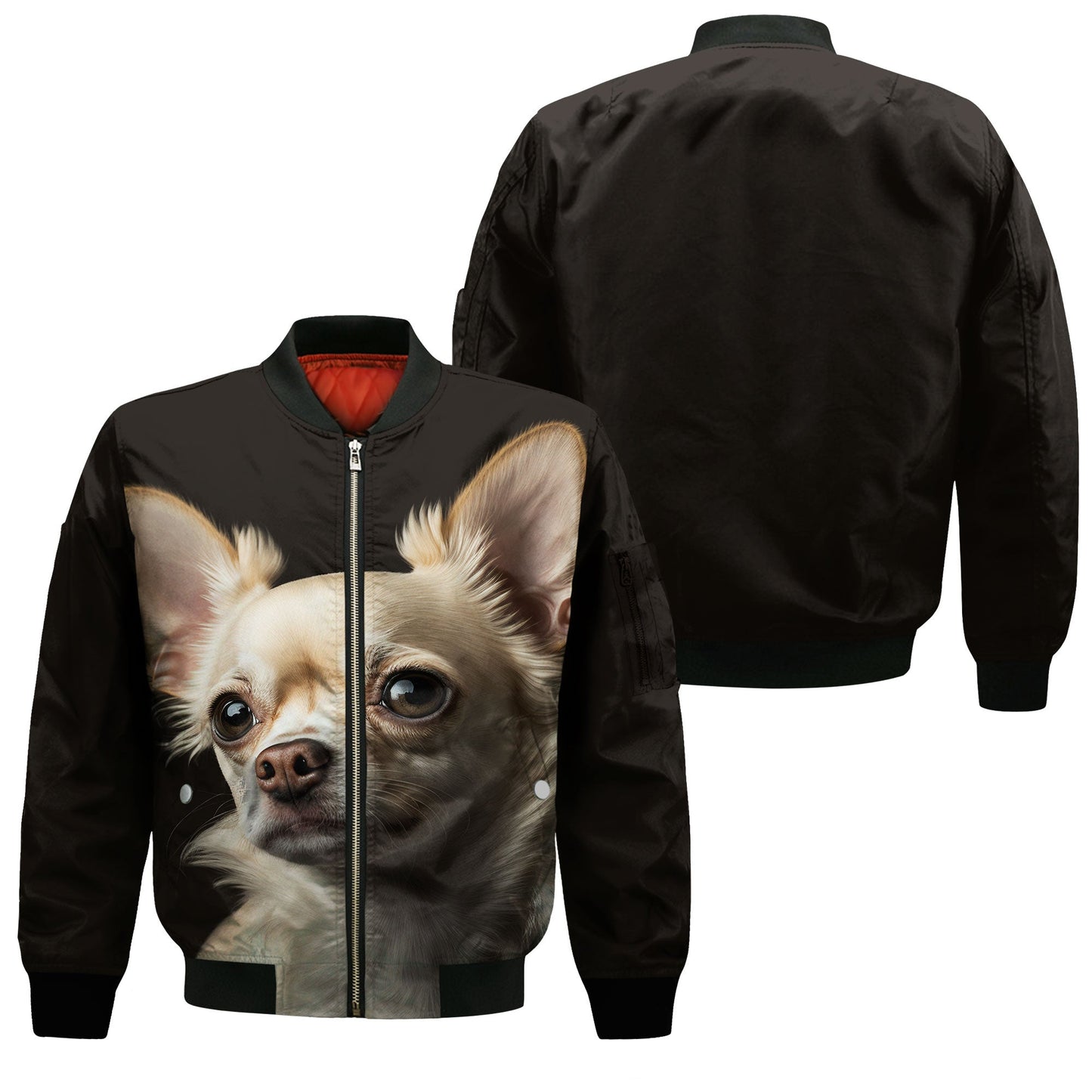Chihuahua 1 AI - Unisex 3D Graphic Bomber Jacket