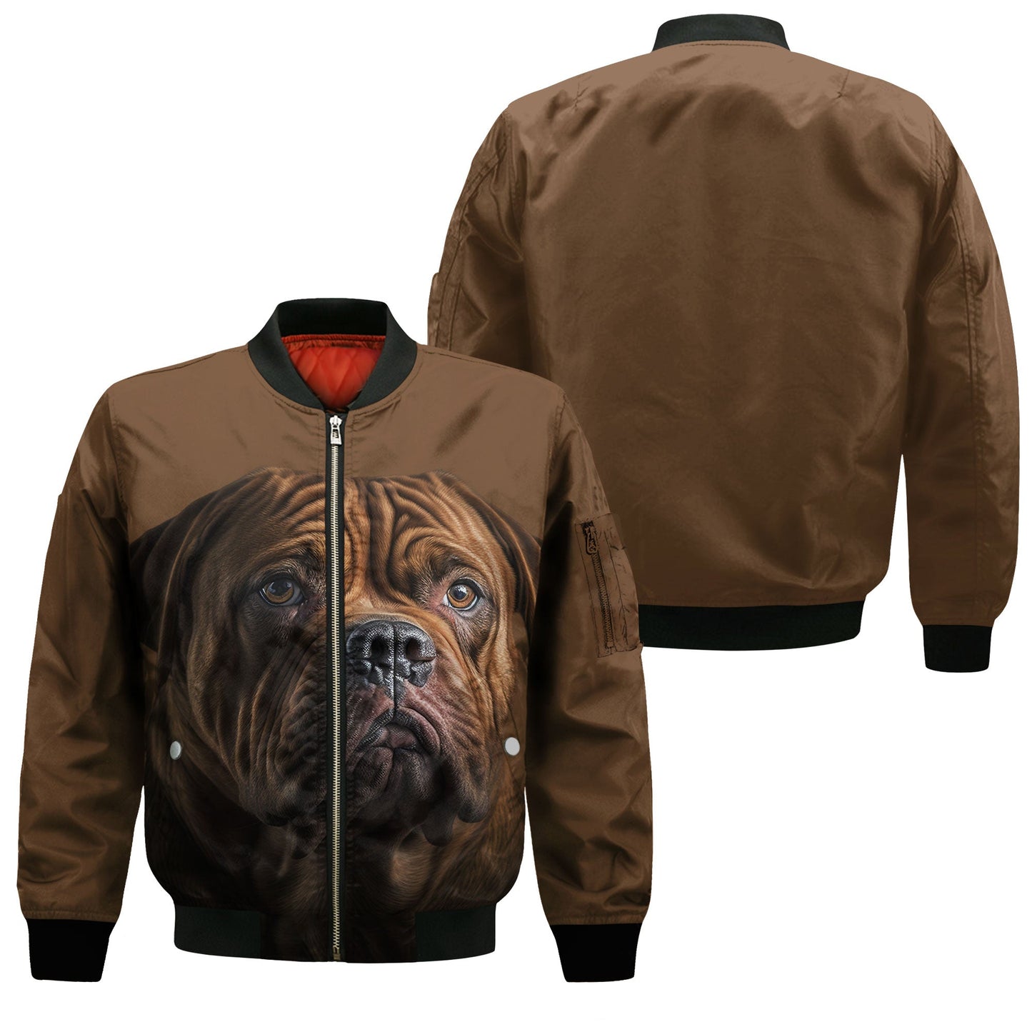 Dogue de Bordeaux AI - Unisex 3D Graphic Bomber Jacket