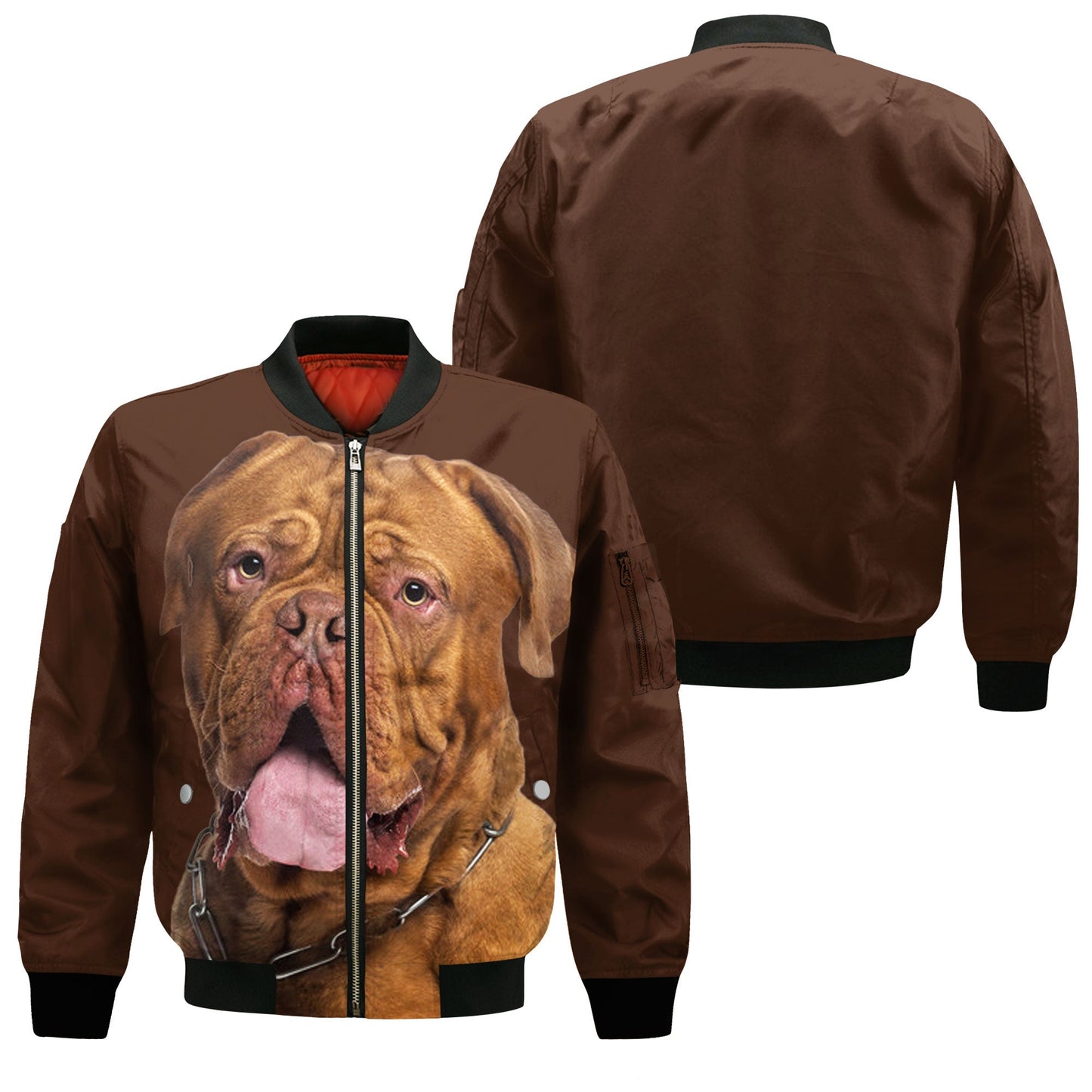 Dogue de Bordeaux - Unisex 3D Graphic Bomber Jacket