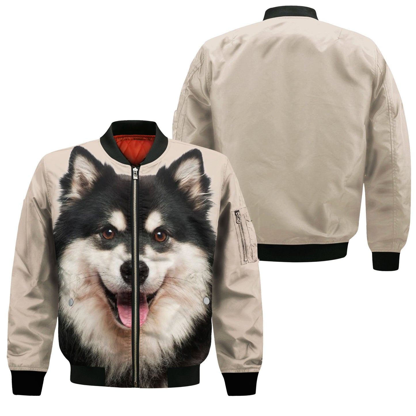 Finnish Lapphund - Unisex 3D Graphic Bomber Jacket
