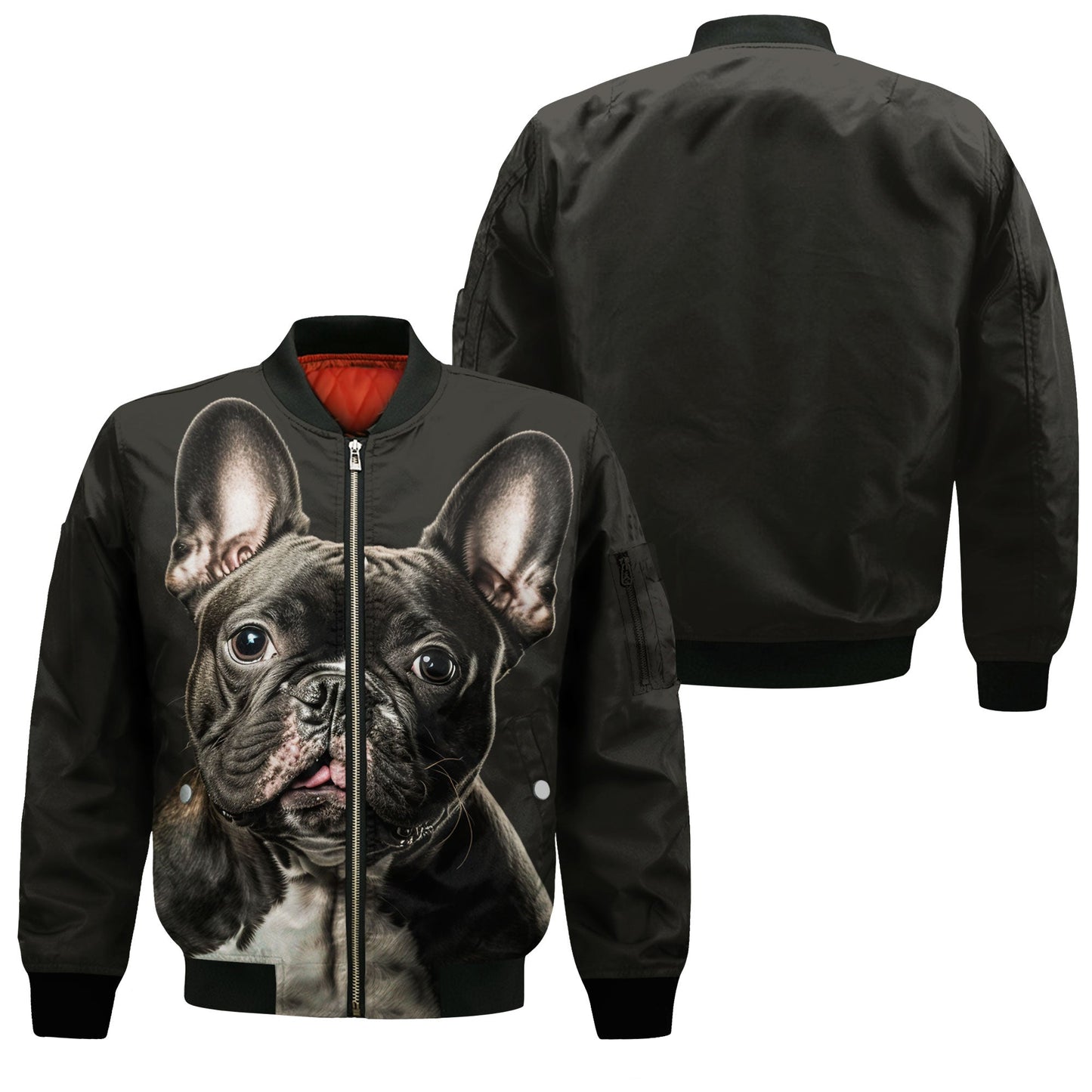 French Bulldog AI - Unisex 3D Graphic Bomber Jacket
