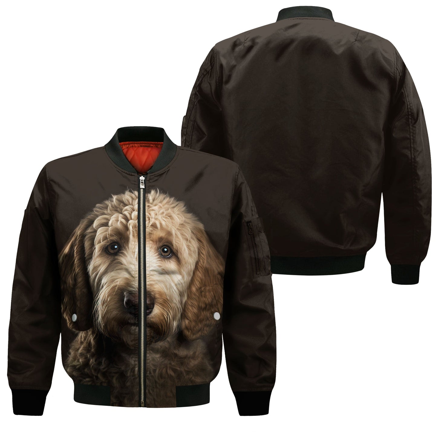 Goldendoodle AI - Unisex 3D Graphic Bomber Jacket