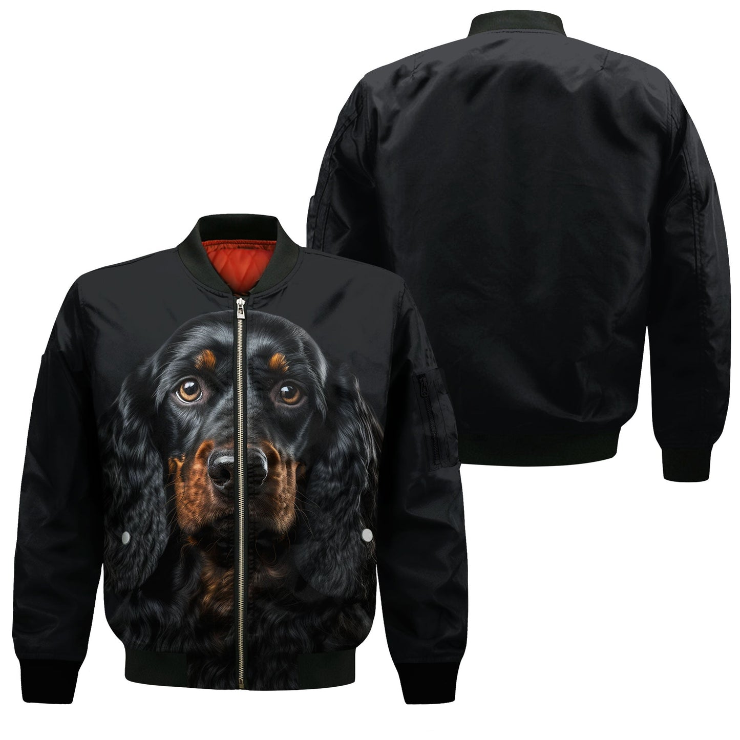 Gordon Setter AI - Unisex 3D Graphic Bomber Jacket
