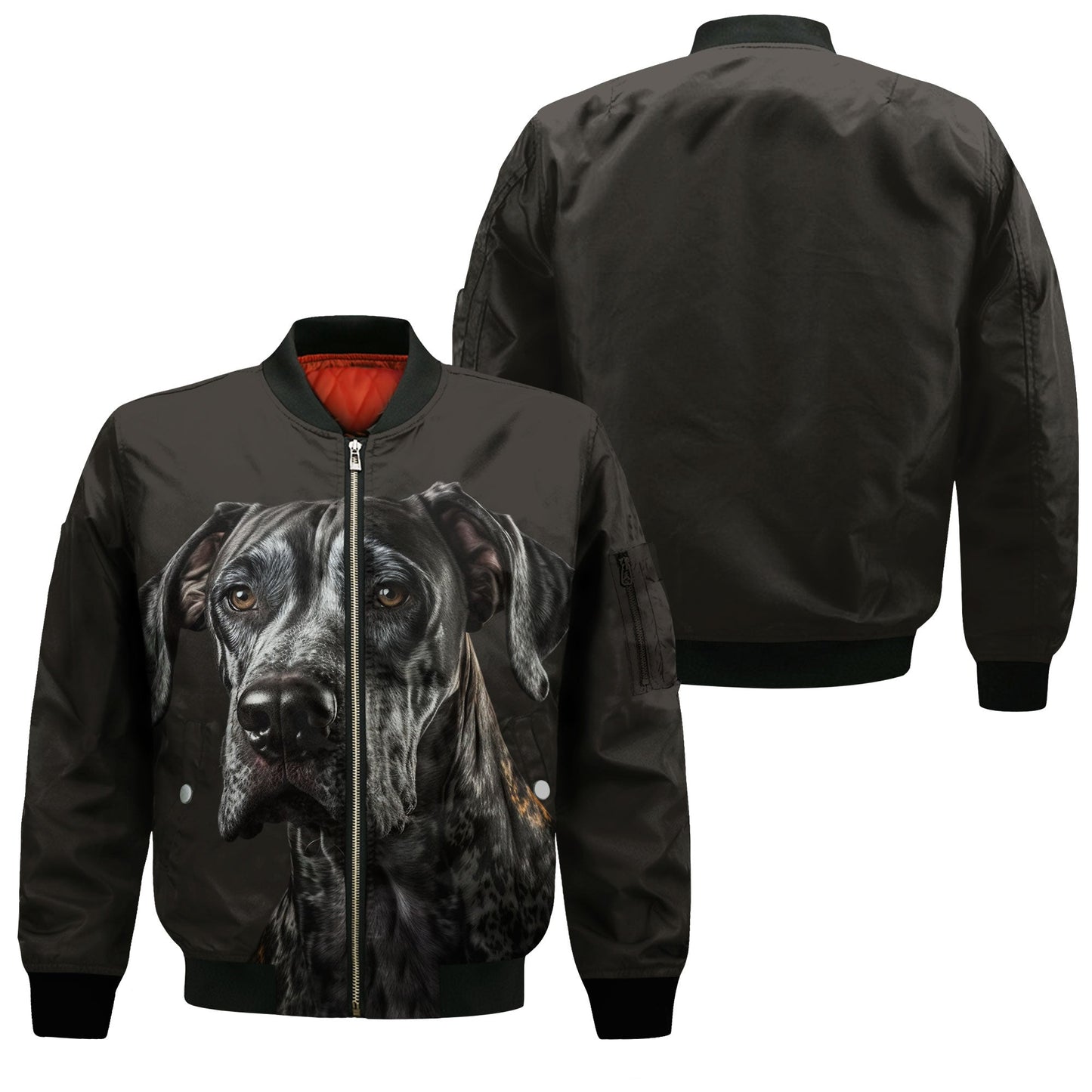Great Dane AI - Unisex 3D Graphic Bomber Jacket