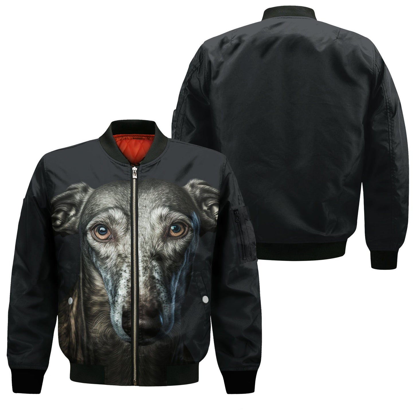 Greyhound AI - Unisex 3D Graphic Bomber Jacket