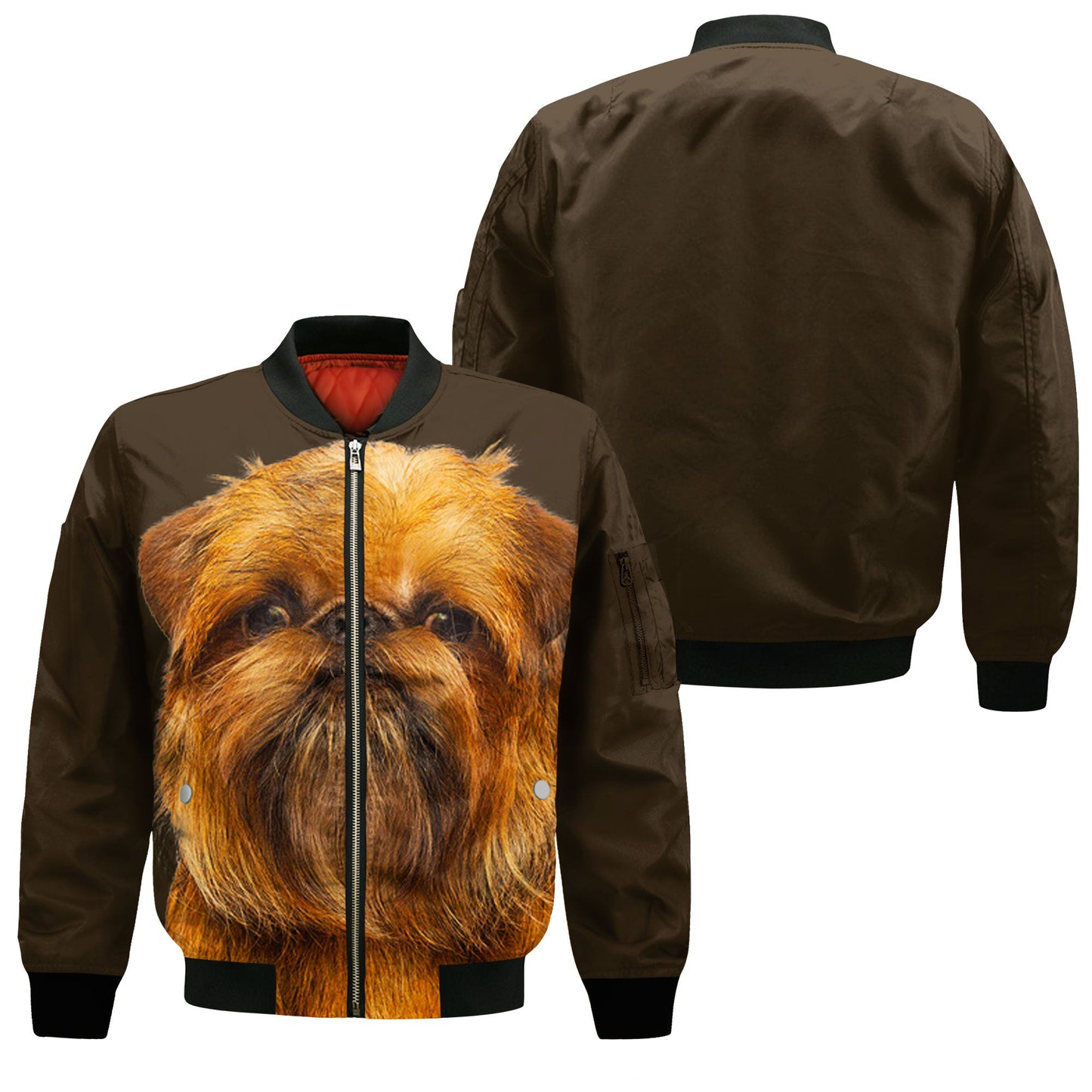 Griffon Brussels - Unisex 3D Graphic Bomber Jacket