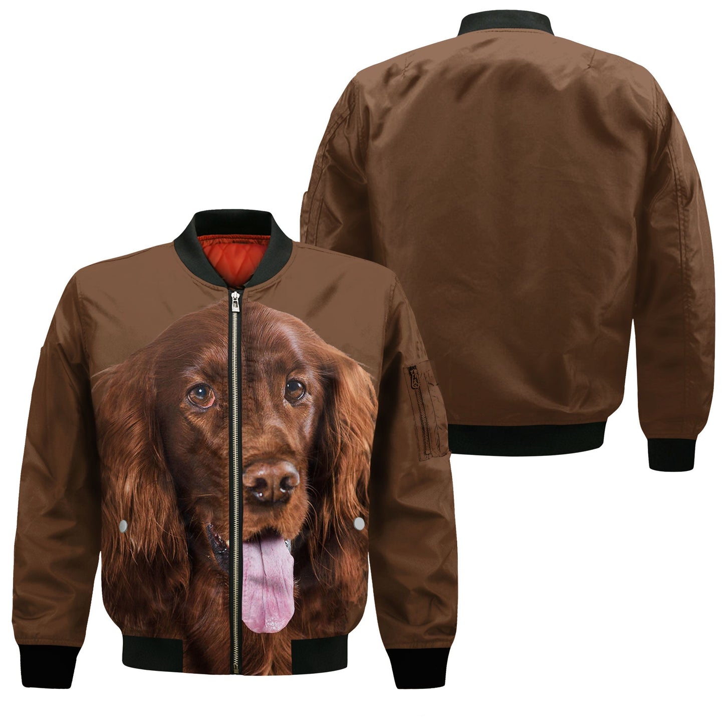 Irish Setter - Unisex 3D Graphic Bomber Jacket