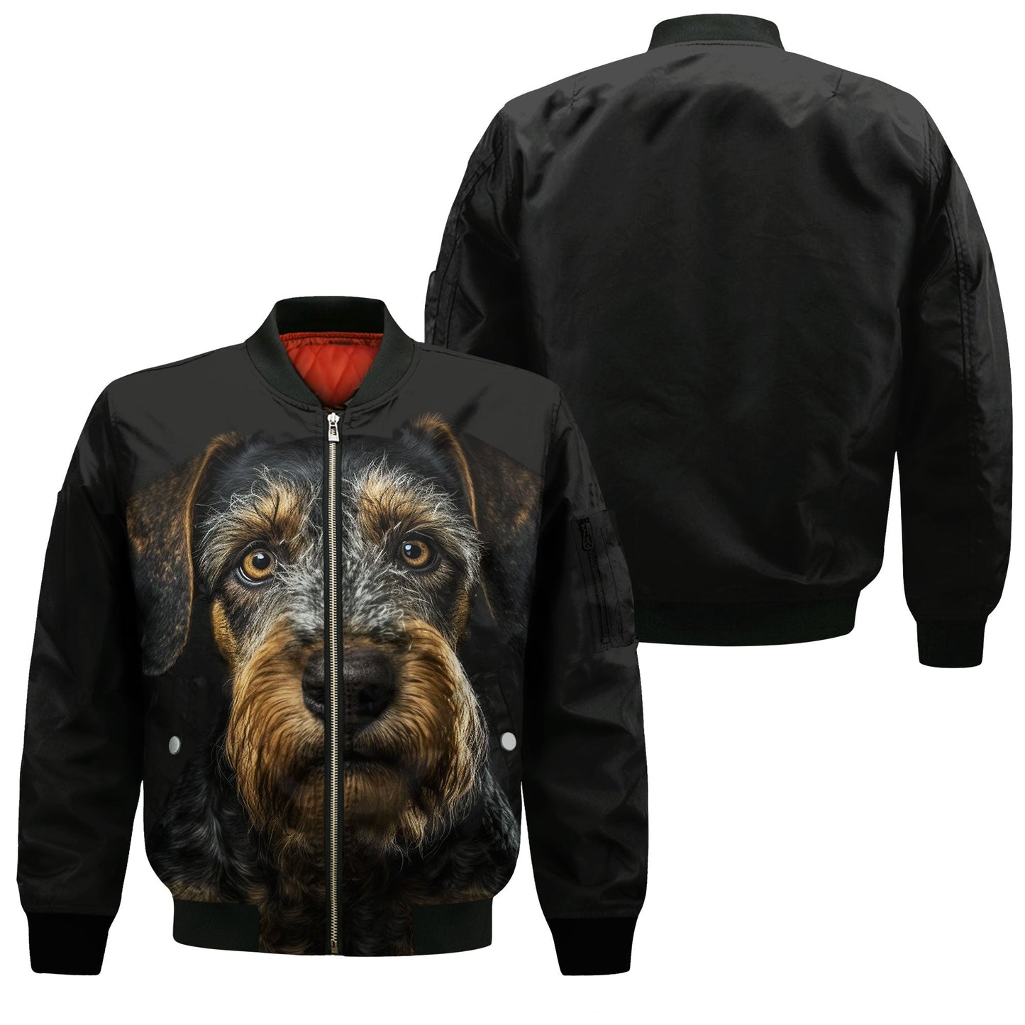 Jagdterrier AI - Unisex 3D Graphic Bomber Jacket