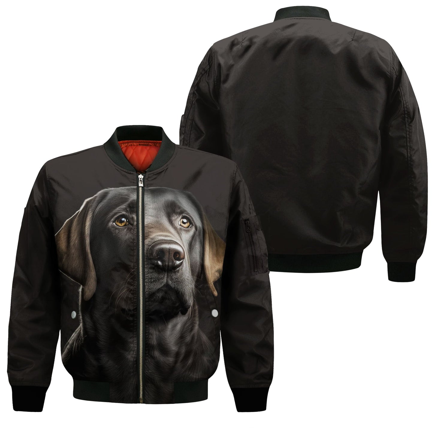 Labrador Retriever 1 AI - Unisex 3D Graphic Bomber Jacket