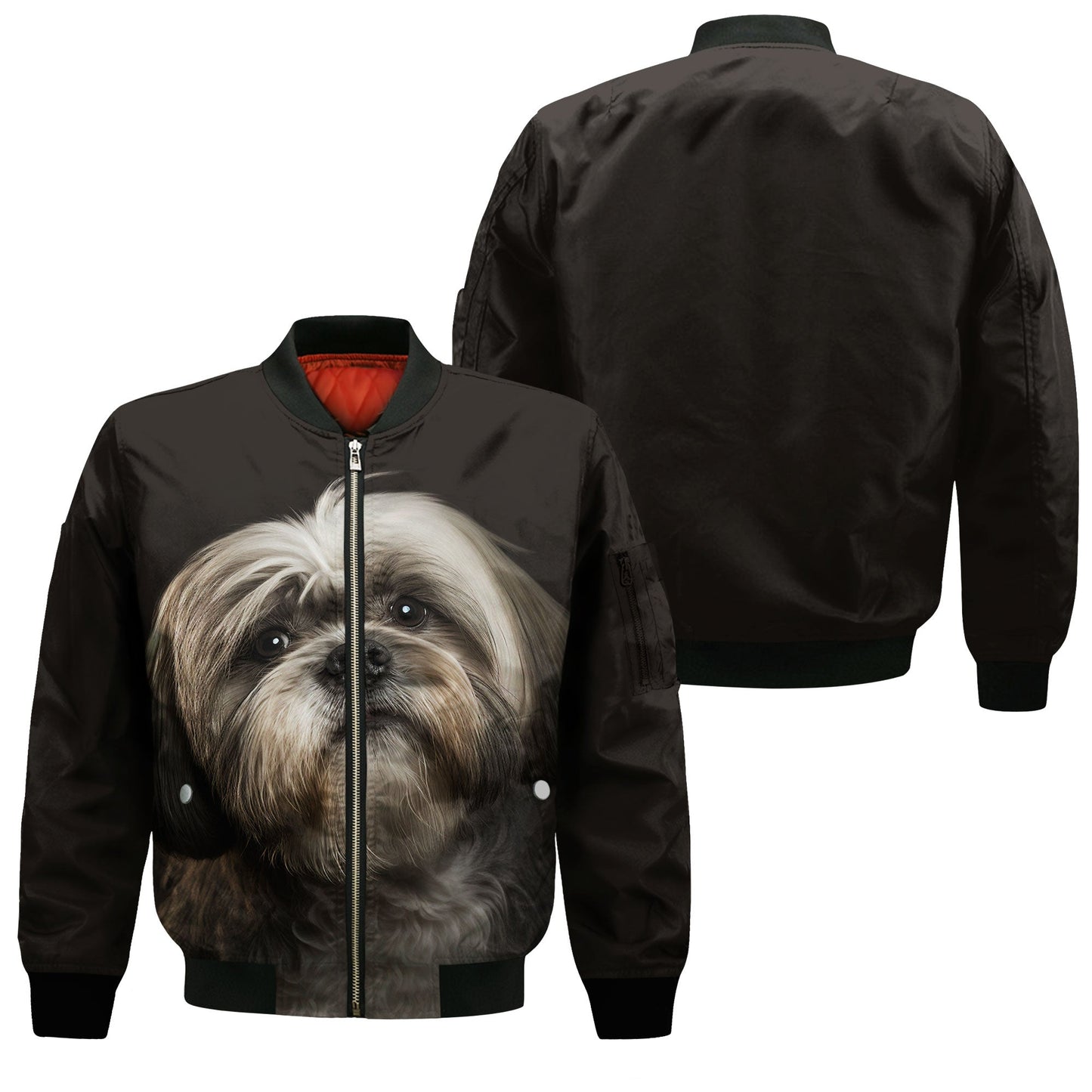Lhasa Apso AI - Unisex 3D Graphic Bomber Jacket