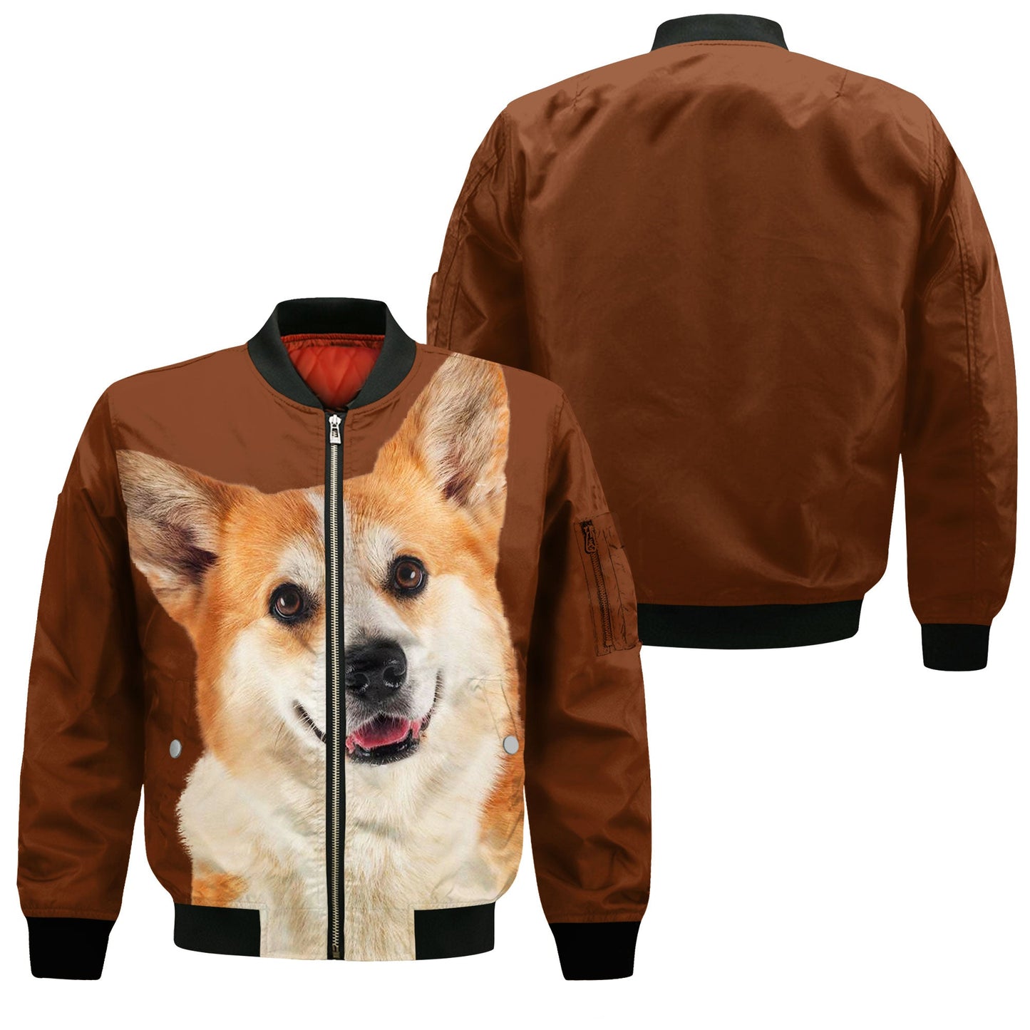 Pembroke Welsh Corgi - Unisex 3D Graphic Bomber Jacket