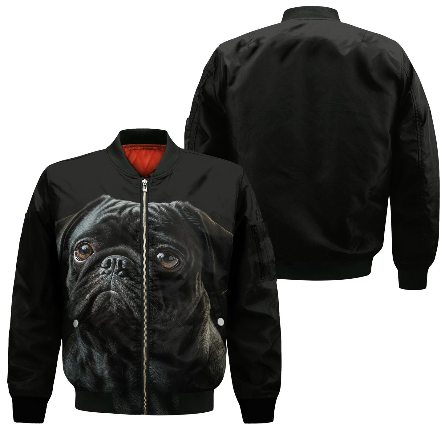 Pug AI - Unisex 3D Graphic Bomber Jacket