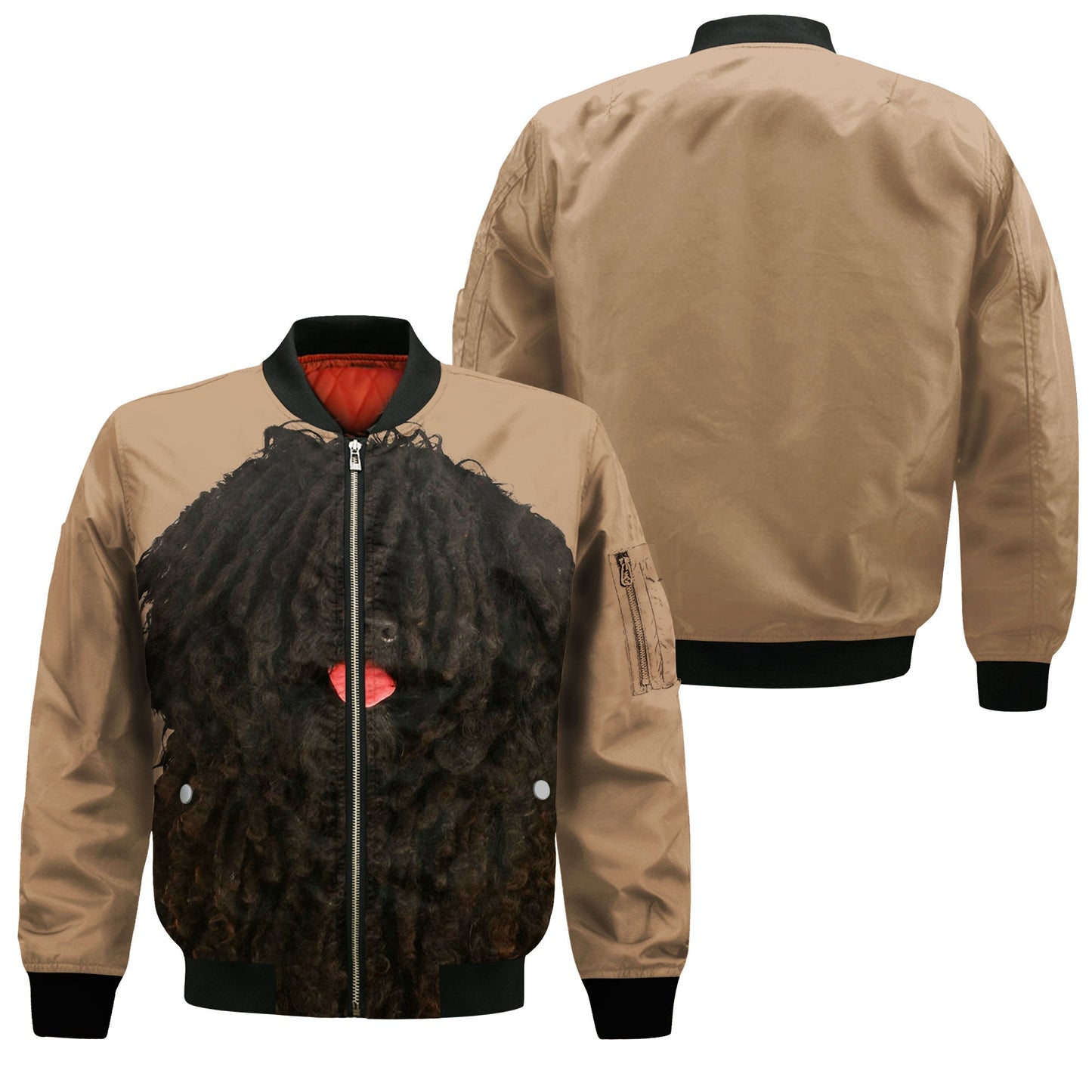 Puli Dog - Unisex 3D Graphic Bomber Jacket