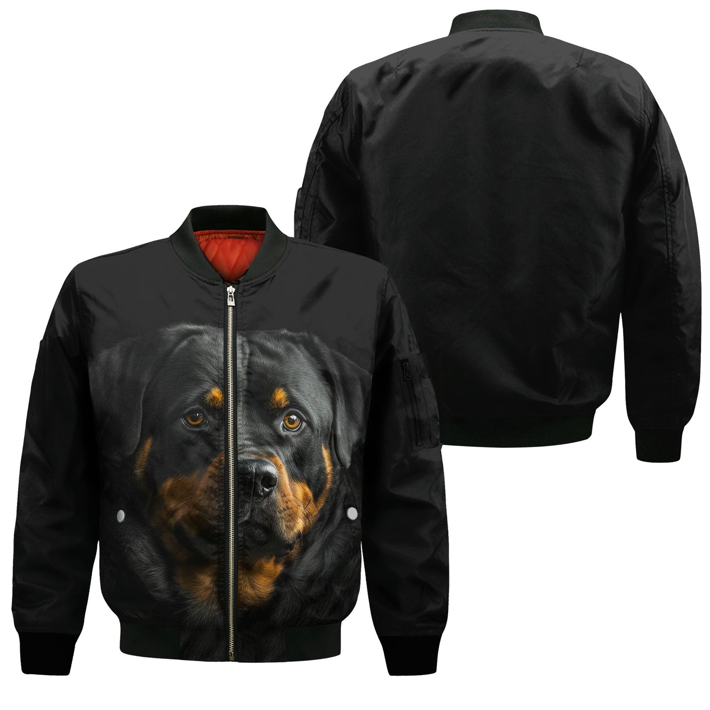 Rottweiler AI - Unisex 3D Graphic Bomber Jacket