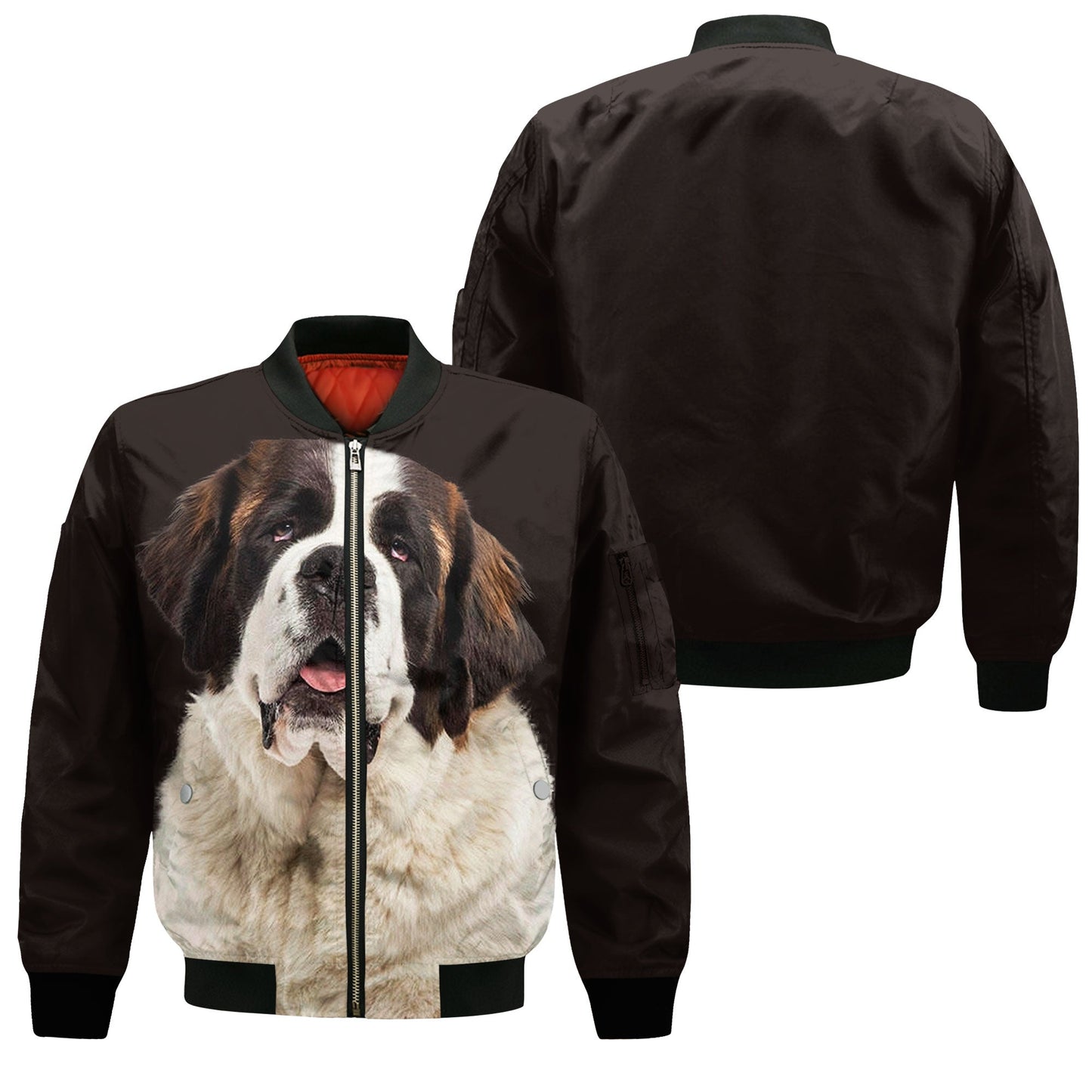 Saint Bernard - Unisex 3D Graphic Bomber Jacket