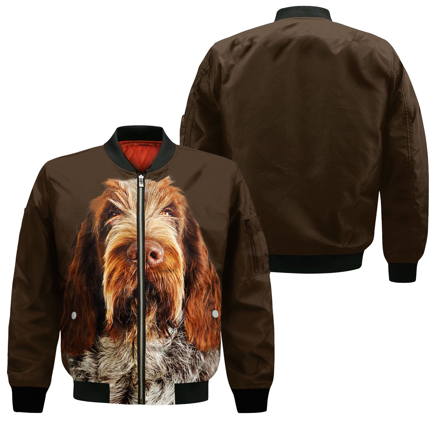 Spinone Italiano - Unisex 3D Graphic Bomber Jacket