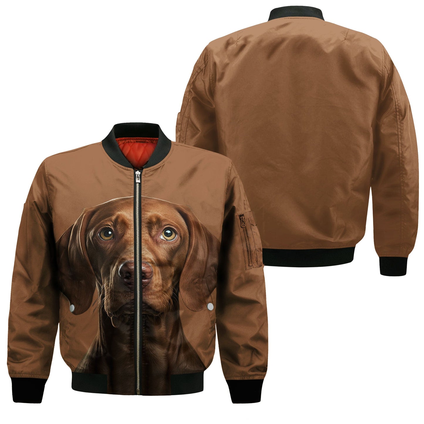 Vizsla AI - Unisex 3D Graphic Bomber Jacket