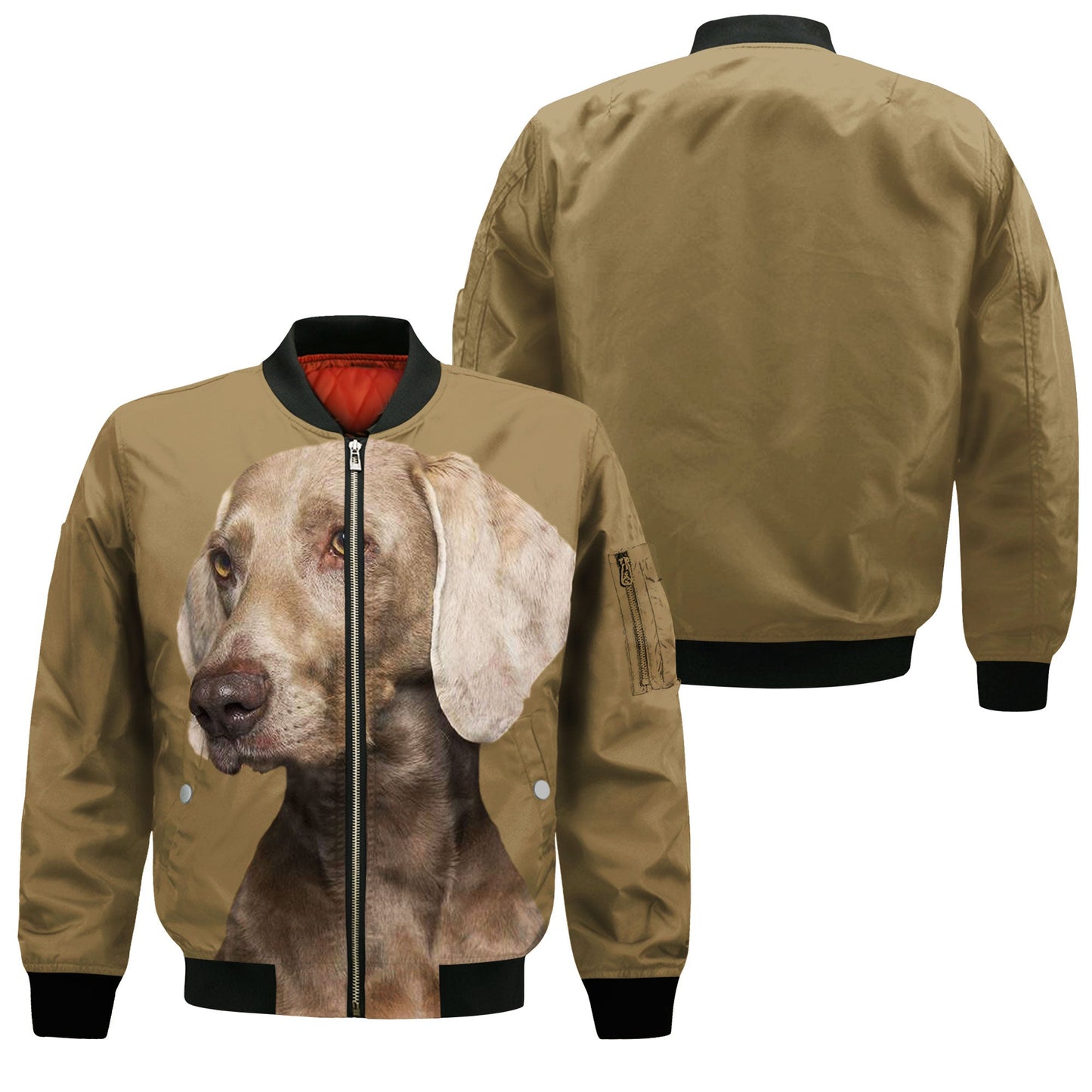 Weimaraner - Unisex 3D Graphic Bomber Jacket