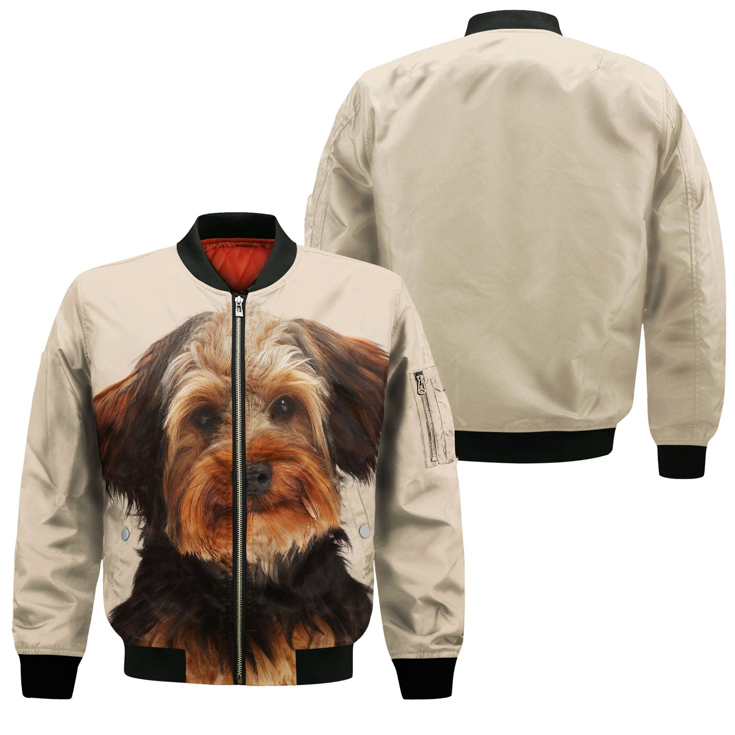 Yorkipoo - Unisex 3D Graphic Bomber Jacket