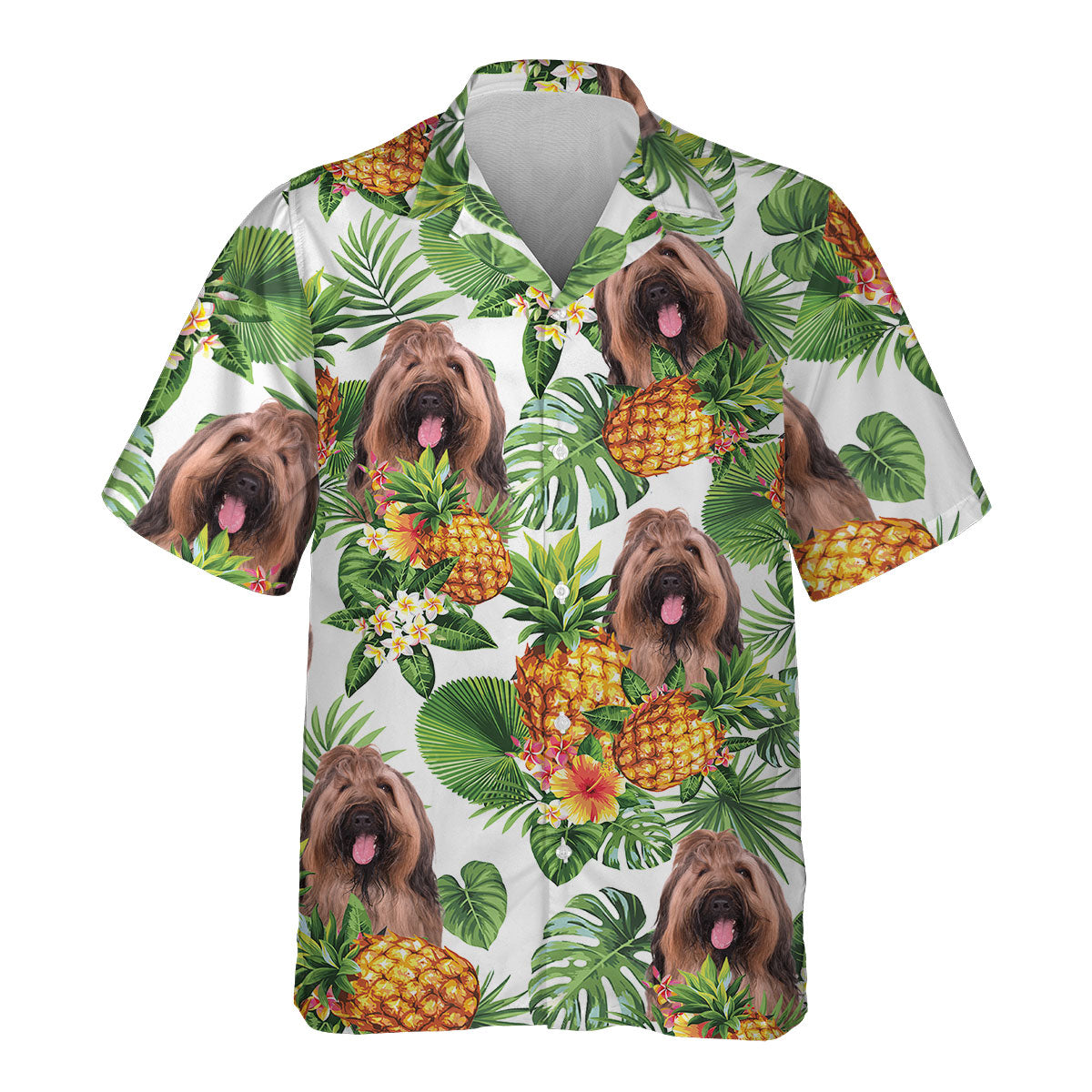 Briard - Tropical Pattern Hawaiian Shirt