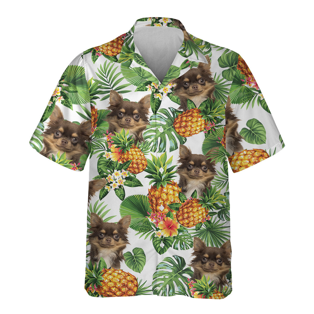 Chihuahua - Tropical Pattern Hawaiian Shirt