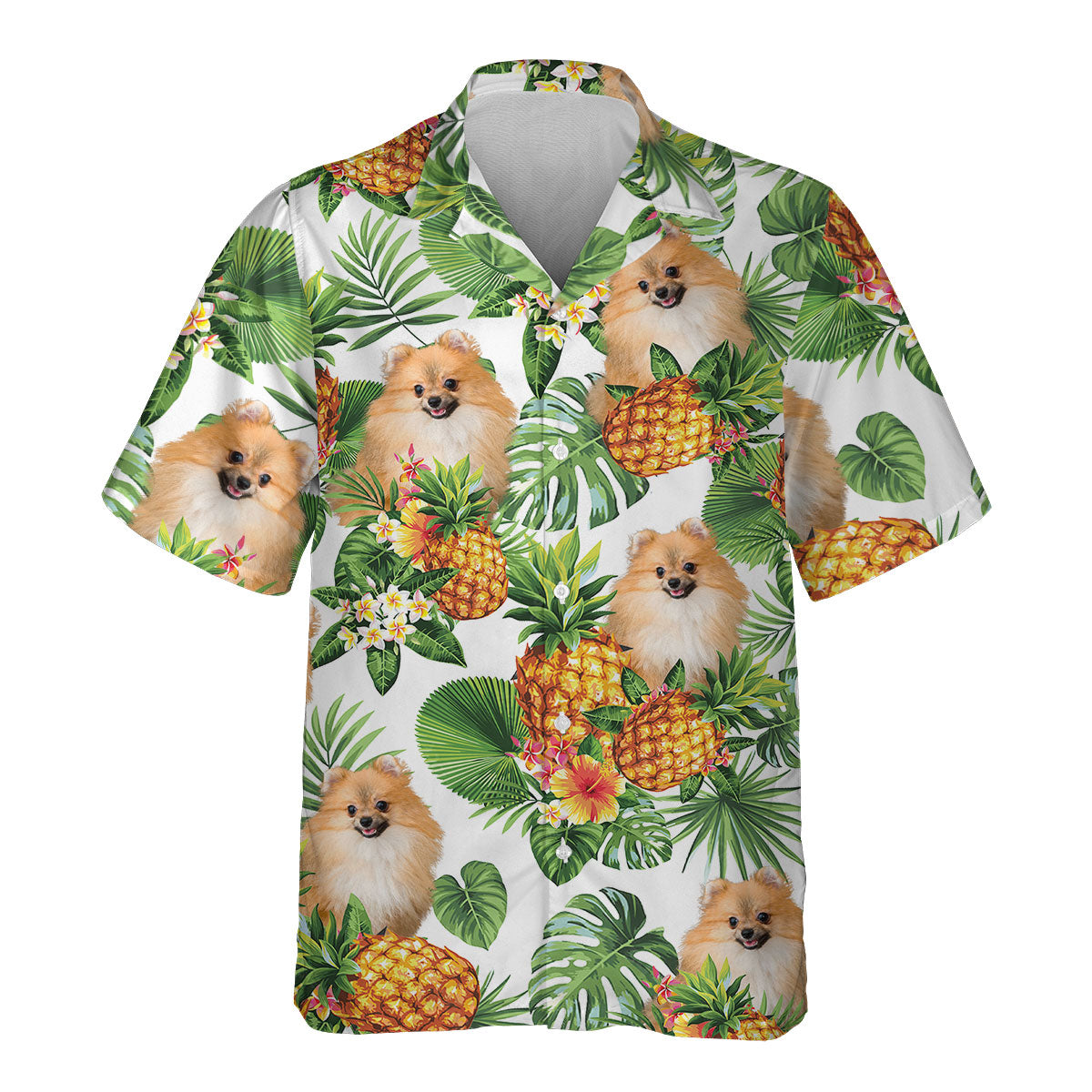 Pomeranian - Tropical Pattern Hawaiian Shirt