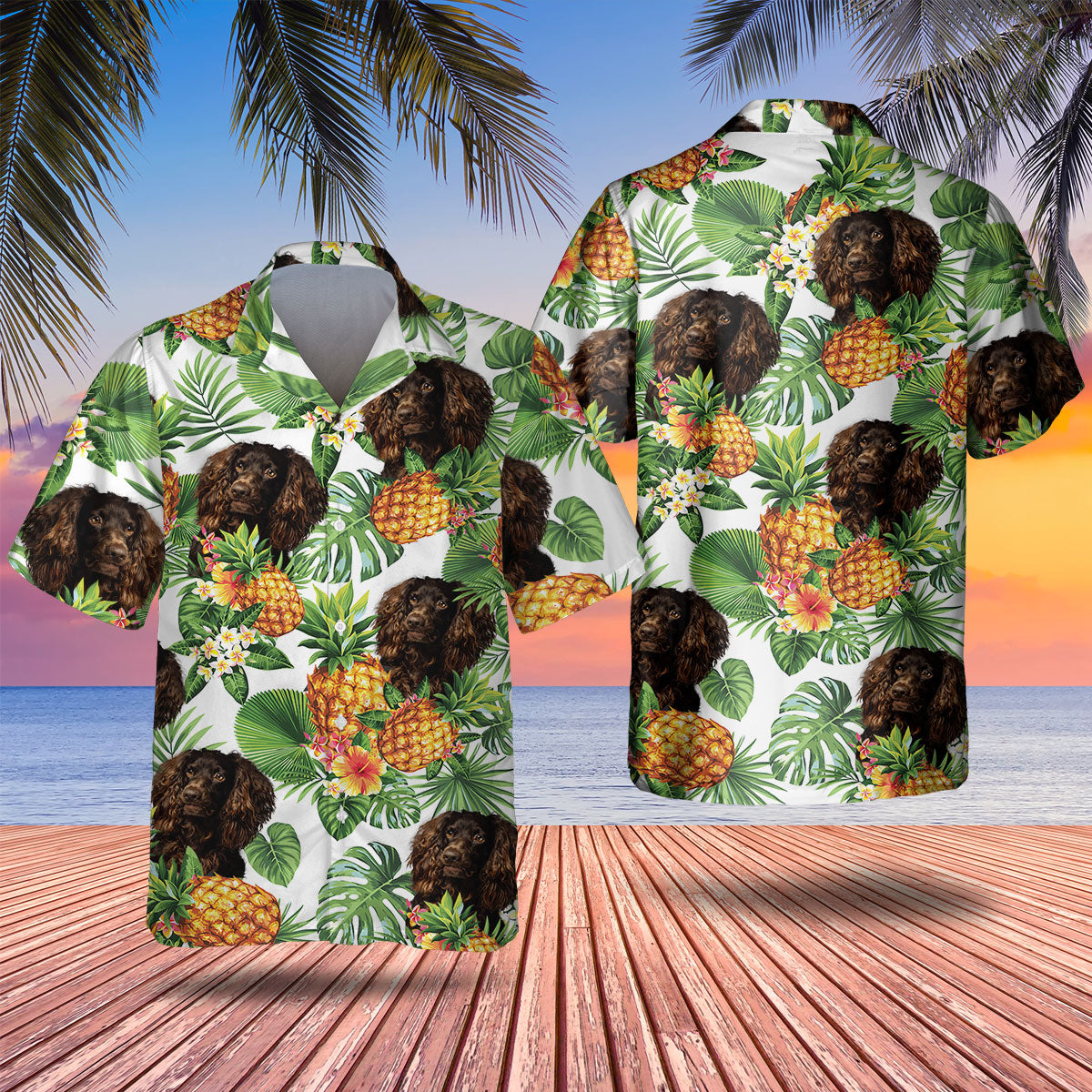 Boykin Spaniel - Tropical Pattern Hawaiian Shirt