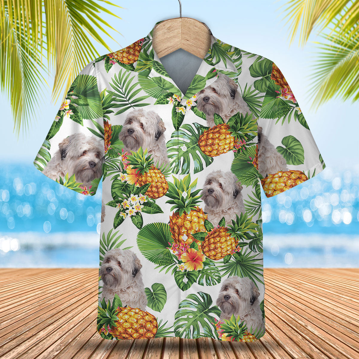 Little lion dog - Tropical Pattern Hawaiian Shirt