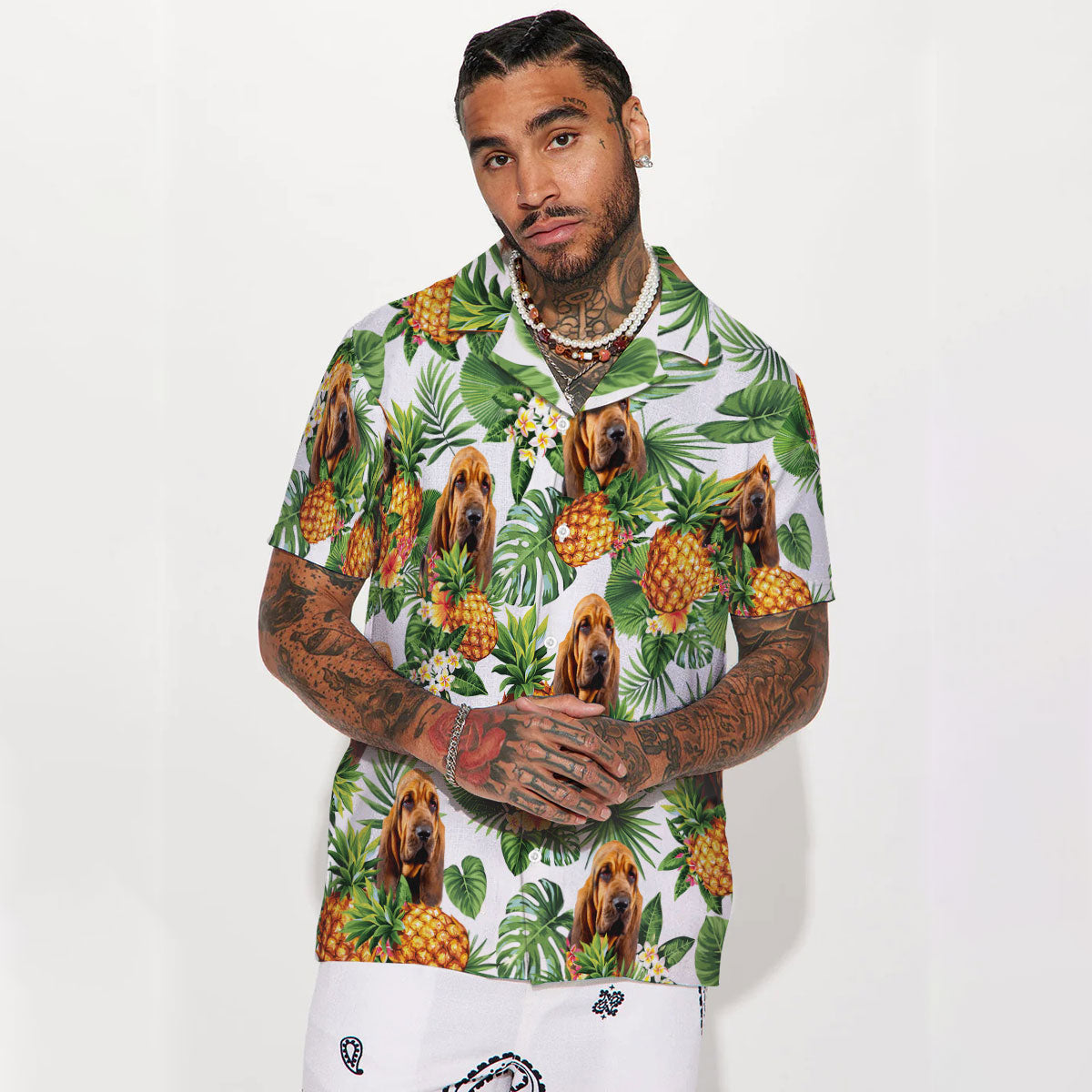 Bloodhound - Tropical Pattern Hawaiian Shirt