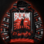 BOOM Unisex Hoodie — 8-Bit Horror Ugly Sweater Print