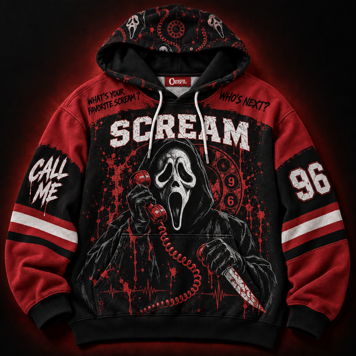 96 Unisex Hoodie — Don't Answer The Phone Print