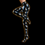 Crosfil Bad Footage Footed Tights — Glitch Cryptid VHS Print