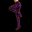 Crosfil Violet Grasp Footed Tights — Purple Kraken Eye Tentacle Print
