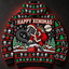 Happy Xenomas Unisex Hoodie — Alien Santa Ugly Christmas Sweater Print