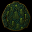 Crosfil Cthulhu Necropolis Long Sleeve Shirt — Green Eldritch Idol All-Over Print