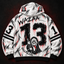 WAZAAA 13 Unisex Hoodie — Wanted Poster Scribble Horror Print