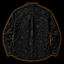 Crosfil Mothman Damask Long Sleeve Shirt — Black Gothic Floral Cryptid Print