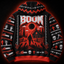 BOOM Unisex Hoodie — 8-Bit Horror Ugly Sweater Print