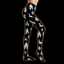 Crosfil Bad Footage Footed Tights — Glitch Cryptid VHS Print