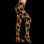 Crosfil The Patch Footed Tights — Black Cat & Pumpkin Print