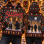 Merry Slashmas Unisex Hoodie — Ugly Christmas Knit-Look Print