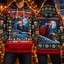 He Sees You When You’re Sleeping Unisex Hoodie — Merry Screamas Knit-Look Print