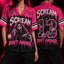 Midnight Call Hawaiian Shirt  Pink Horror Print